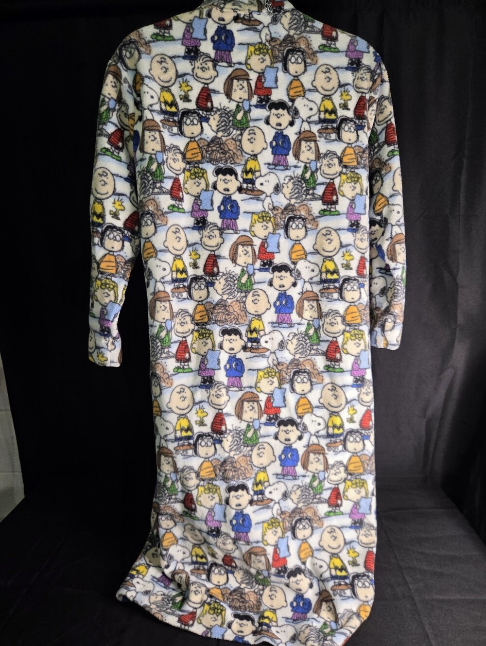 Handmade "Peanuts" Fleece Robe M/L - Picture 6 of 7